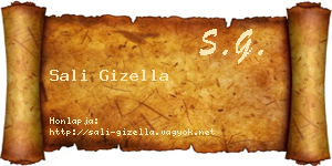 Sali Gizella névjegykártya